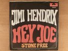 Jimi Hendrix  Hey Joe/Stone Free  German Import PS  Psych