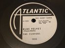 DOOWOP PROMO Atlantic 78 RPM The Clovers - Blue Velvet 1052 V++/V