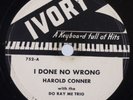 HAROLD CONNER: I Done No Wrong US Ivory ’49 Scarce R&B Rock 78 E- Hear
