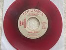 SIMON & GARFUNKEL I Am A Rock 7” White Promo Label 45 Columbia 4-43617 Red Vinyl