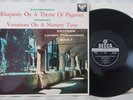 Decca SXL 2176 Katchen Boult Rachmaninov Paganini Rhapsody LSO ED2 ffss NM LP