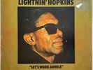 Lightnin' Hopkins - Let's Work Awhile LP - 1971 UK Blue Horizon EX Vinyl