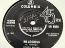 Roger Young  *  No Address  *  UK COLUMBIA  *  60's Mod Beat Freakbeat  45 *