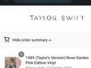 Taylor Swift 1989 Taylor's Version Rose Garden Pink Edition Vinyl New PREORDER