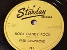 RARE 1956 ROCKABILLY 78 RPM RECORD - Fred Crawford - STARDAY 243 VG++