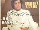 Autographe Dédicace Signé Joe DASSIN 45t 1973