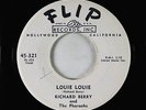 R&B Soul 45 - Richard Berry - Louie Louie/You Are My Sunshine - Flip - VG+