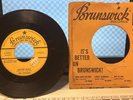 THE  CRICKETS PROMO 45  Maybe Baby/Tell  Me How BRUNSWICK w/ SLEEVE 9-55053 VG+