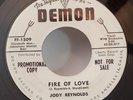 Jody Reynolds FIRE OF LOVE / DAISY MAE (PROMO ROCKABILLY 45) #1509 PLAYS VG++