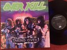 OVERKILL Taking Over LP TRUE ORIG US A PRESS Vinyl VG/VG+ Frankfort Wayne Stamp