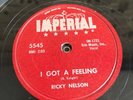 78 Ricky Nelson / Lonesome Town / I Got A Feeling