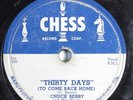 Rock & Roll 78 CHUCK BERRY Thirty Days CHESS 1610 HEAR 17
