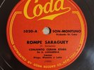 Conjunto Cuban Stars Rompe Saraguey Los Brujos Coda 5020 Latin 78 RPM HEAR