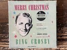 VTG Bing Crosby Merry Christmas 4 Record Box Set 45 RPM Decca + 3 Extra Records