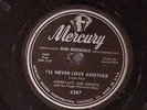 LESTER FLATT EARL SCRUGGS MY LITTLE GIRL IN TENNESSEE/I'LL NEVER   78 RPM 185-69