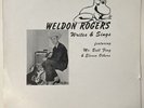 Weldon Rogers - Writes & Sings LP K-Ark RARE PRIVATE HILLBILLY