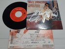 bruce Springsteen autograph vinyl 7 HUMAN TOUCH signed live PARIS ticket concert