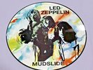 Led Zeppelin Mudslide Vinyl Record Picture Disc Multi Colored Tie Dye Pattern