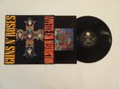 GUNS N ROSES APPETITE FOR DESTRUCTION LP VERY RARE 1988 CROSS COVER WITH LYRICS
