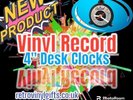Upcycled Vinyl Record DESK CLOCKS - All Rock Punk Hard Heavy Metal Rock