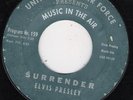 ELVIS PRESELY UNITED STATES AIR FORCE 159 SURRENDER   VG +  45  RPM