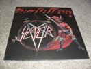 SLAYER -SHOW NO MERCY- AWESOME  LTD EDITION VINYL LP WHITE BACK ON BLAC
