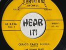 Superb Rockabilly Piano Rocker 45 THE DOWN BEATS Craig's Crazy Boogie DOMINION