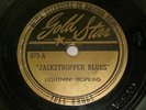Lightnin Hopkins 78 Rpm Record Gold Star 673 Jackstropper Blues / Grievance Blue