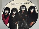 KISS LP Lick It Up. Picture Disk.  Make Up Cover. Rare. Near Mint