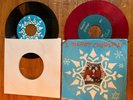TW0 RARE 45 rpm Christmas records by Bobbie, Dickie & Dick Clark - unknown years