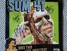 SUM 41 - Does This Look Infected ? Green  Splatter Signed vinyl Autographed  Lp
