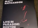 Matt Nathanson - Live In Paradise: Boston - Vinyl  - Factory Sealed