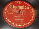 George Hamilton Cow Davenport Champion 78rpm 15726 Chimes BLUES / Atlanta Rag V+