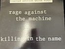 Rage against the machine Killing in the name 12”inch white vinyl single