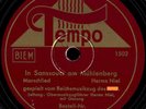IN SANSSOUCI AM MÜHLENBERG GERMAN WW2 MARSCH RARE WWII 78rpm EX VERONIKA-MARIE