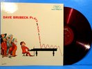 DAVE BRUBECK PLAYS AND PLAYS LP 1958 MONO RED VINYL GREAT CONDITION  VG+/VG++ A