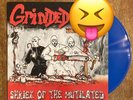 GRINDED...-SHRIEK OF THE MUTILATED LP RARE BLUE VINYL WHITE WASH