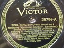 78 rpm Victor 25796, Benny Goodman Sing Sing Sing, rim chip not in music, jazz E