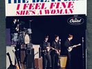 Beatles I Feel Fine / She's A Woman Picture Sleeve 45 Original Mint.