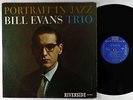 Bill Evans Trio - Portrait In Jazz LP - Riverside - RLP 12-315 Mono DG