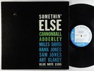 Cannonball Adderley - Somethin' Else LP - Blue Note Mono DG RVG Ear 47 W 63rd