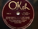 CLARENCE WILLIAMS’ BLUE FIVE - ‘EVERYBODY LOVES MY BABY’ OKEH 8181, LOUIS