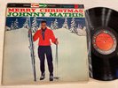 Johnny Mathis Merry Christmas LP Columbia 6 Eye Stereo Holiday Classic SUPERB M-