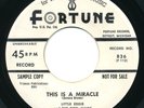 LITTLE EDDIE & DON JUANS - Miracle / Calypso Beat - FORTUNE - Doo Wop R&B 45
