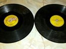 2 Johnny Cash Shellac 10 '' Records Sun Big River Don't Make Me Go