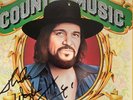 WAYLON JENNINGS HAND SIGNED AUTOGRAPHED COPY OF COUNTRY MUSIC LP