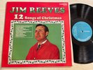 Jim Reeves 12 Songs Of Christmas LP RCA Camden UK Press Stereo Holiday EX