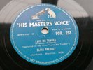 ELVIS PRESLEY   UK  1956  H.M.V. 78   LOVE ME TENDER   HMV POP 253