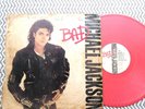 Michael Jackson - Bad - ZAMBIA Pressing Red Vinyl - Epic - Rare LP