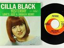 Beatles Cover Picture Sleeve 45 - Cilla Black - Yesterday - Capitol - VG++